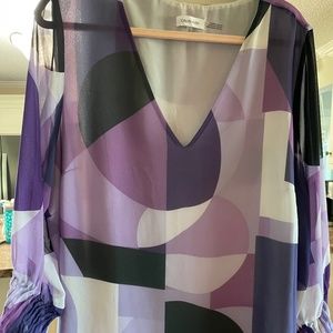 Calvin Klein Abstract Print Blouse